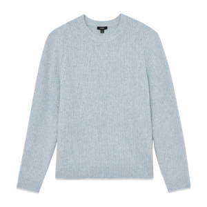 REISS Crammond Brushed Rib-Knit Crew-Neck Jumper